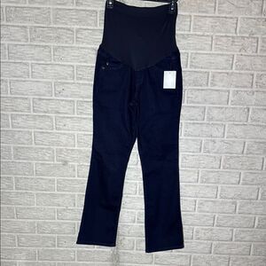 NWT a:glow Navy Maternity Bootcut Jeans